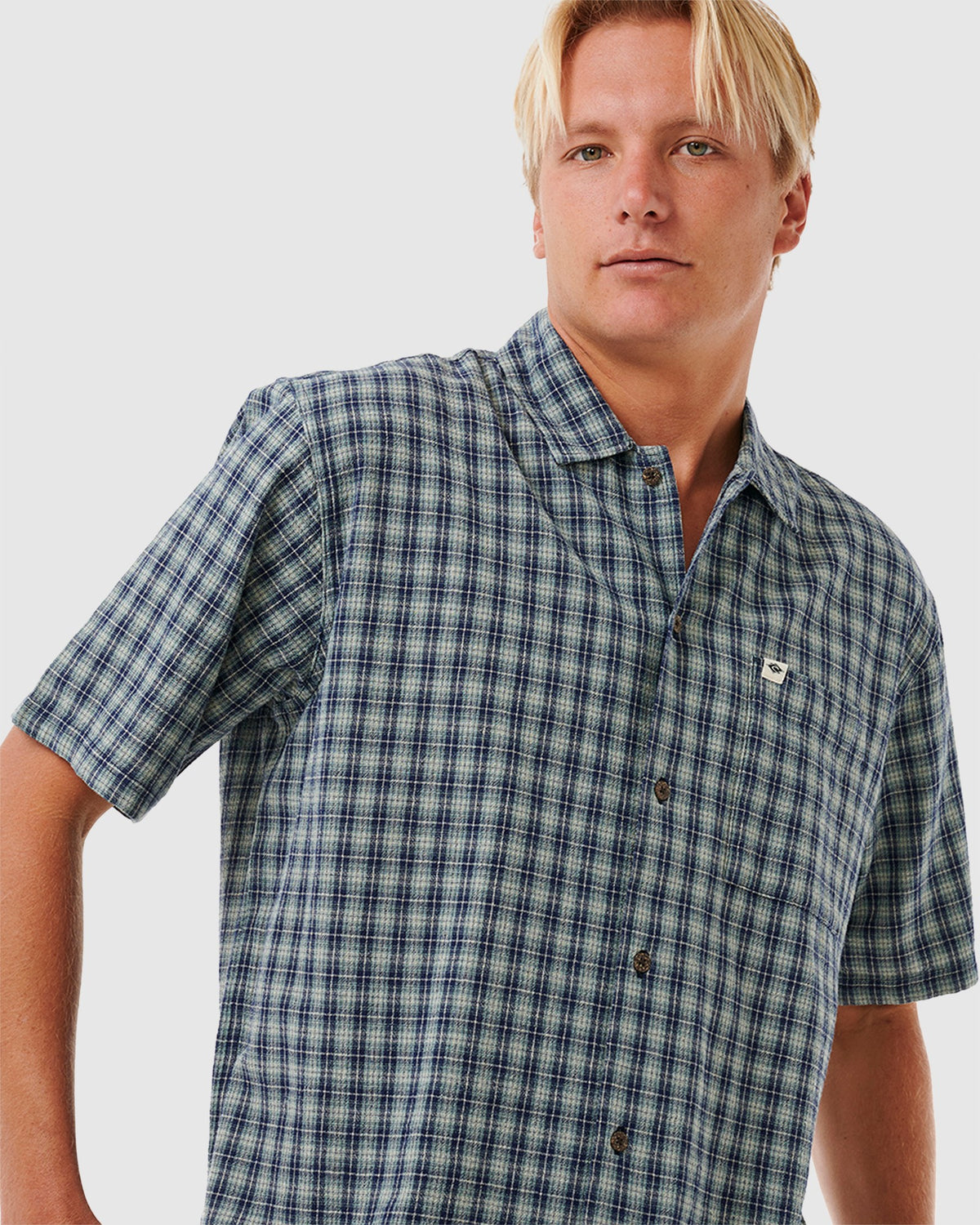 MENS CLASSIC SURF CHECK SHORT SLEEVE SHIRT