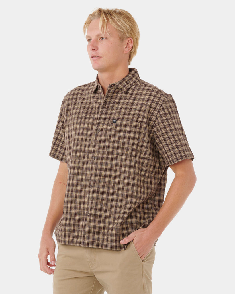 Mens Classic Surf Check Short Sleeve Shirt