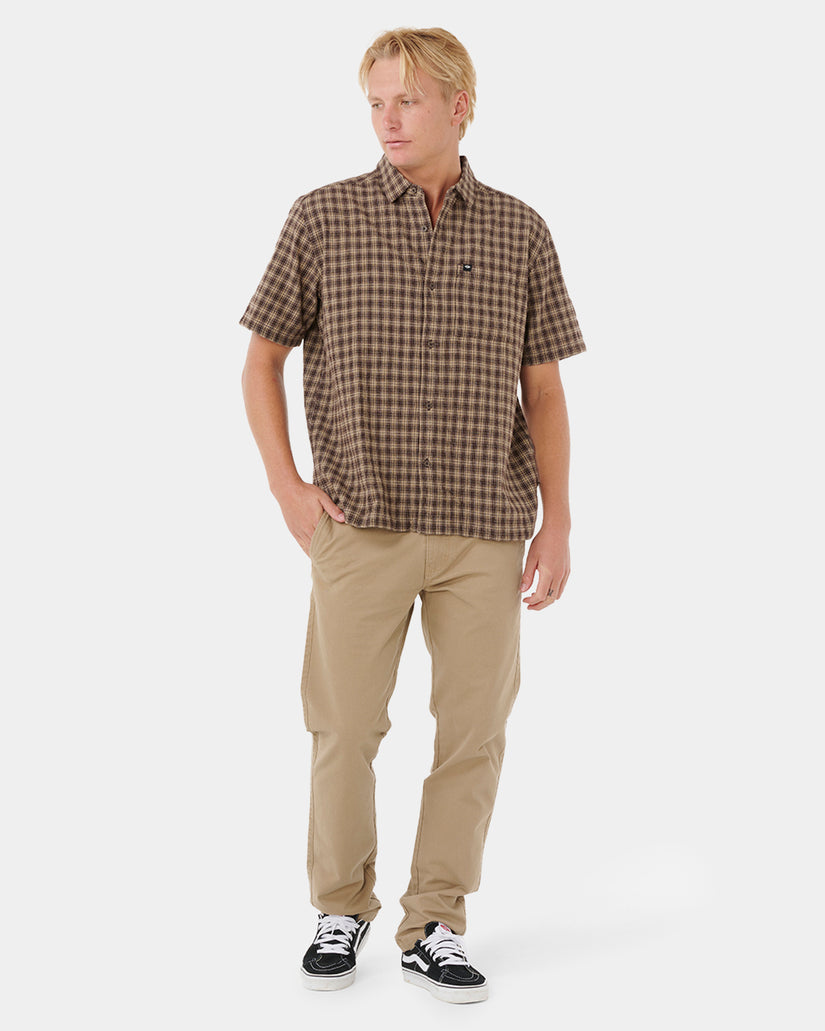 Mens Classic Surf Check Short Sleeve Shirt