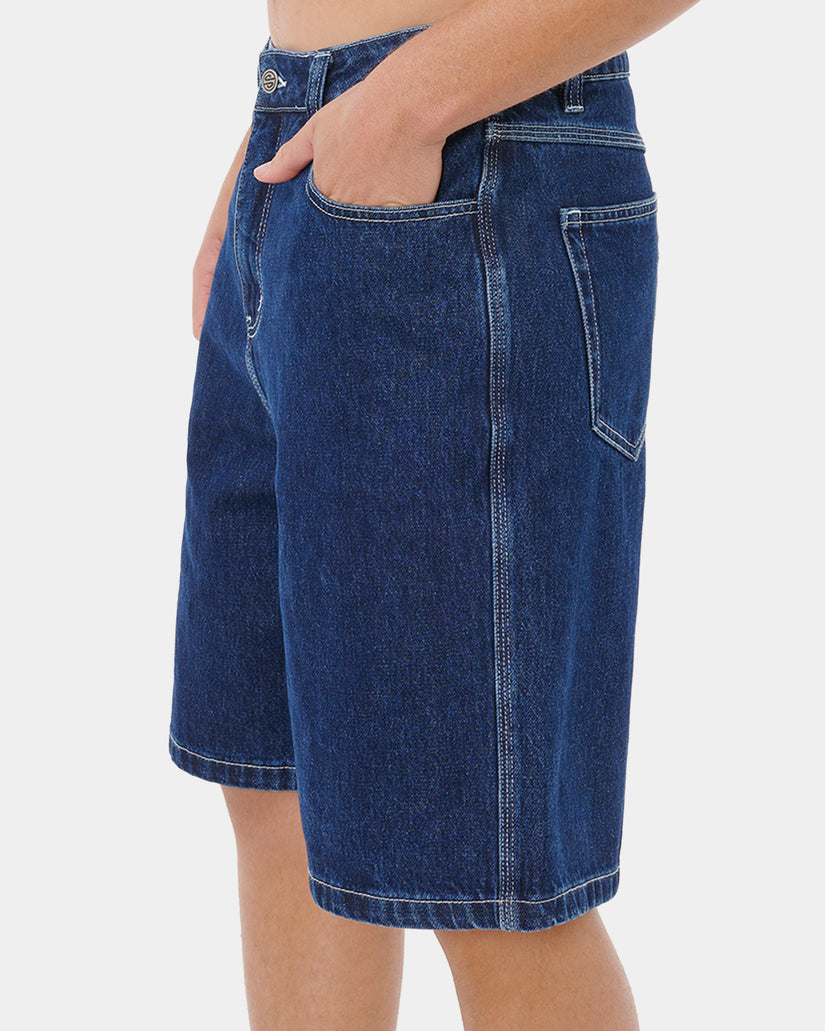 Mens Medina Script Denim Shorts