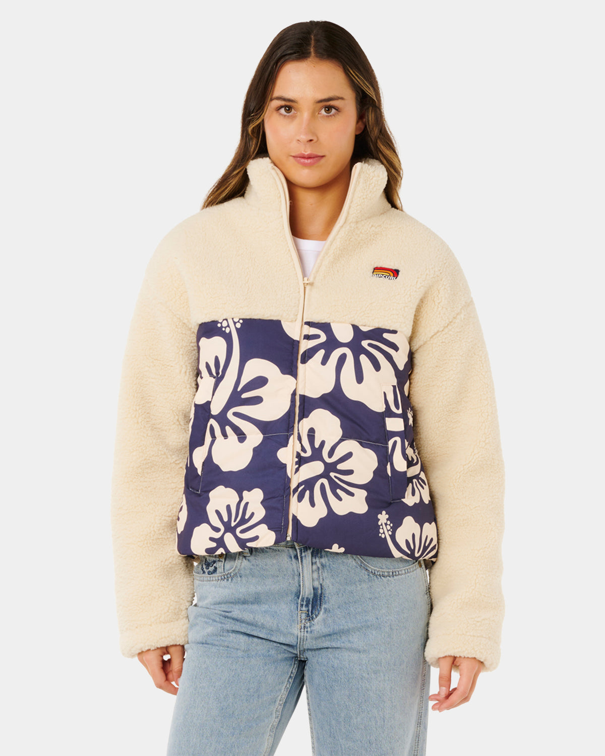 Womens Surf Side Puffer Fleece Jacket