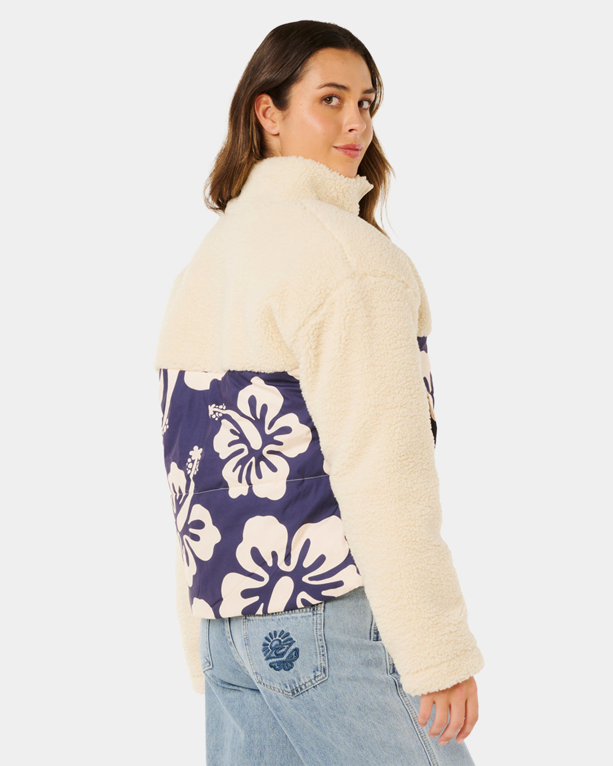 Womens Surf Side Puffer Fleece Jacket
