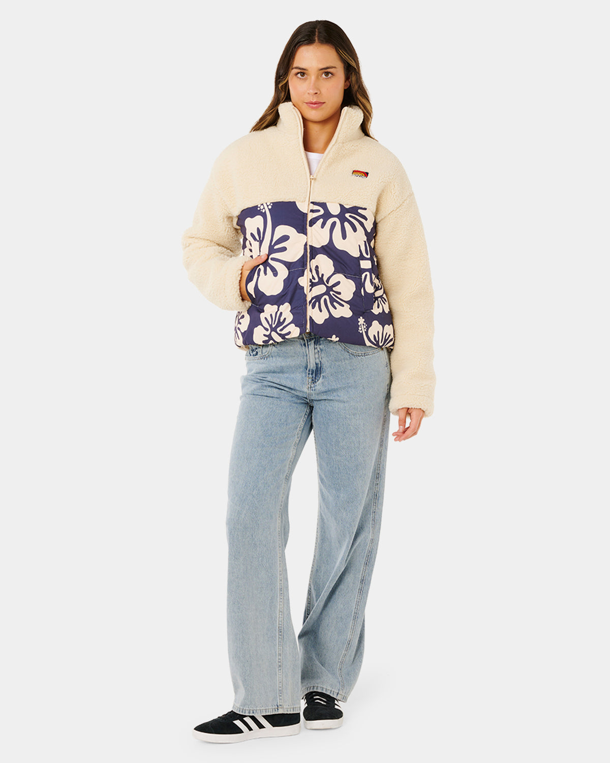 Womens Surf Side Puffer Fleece Jacket