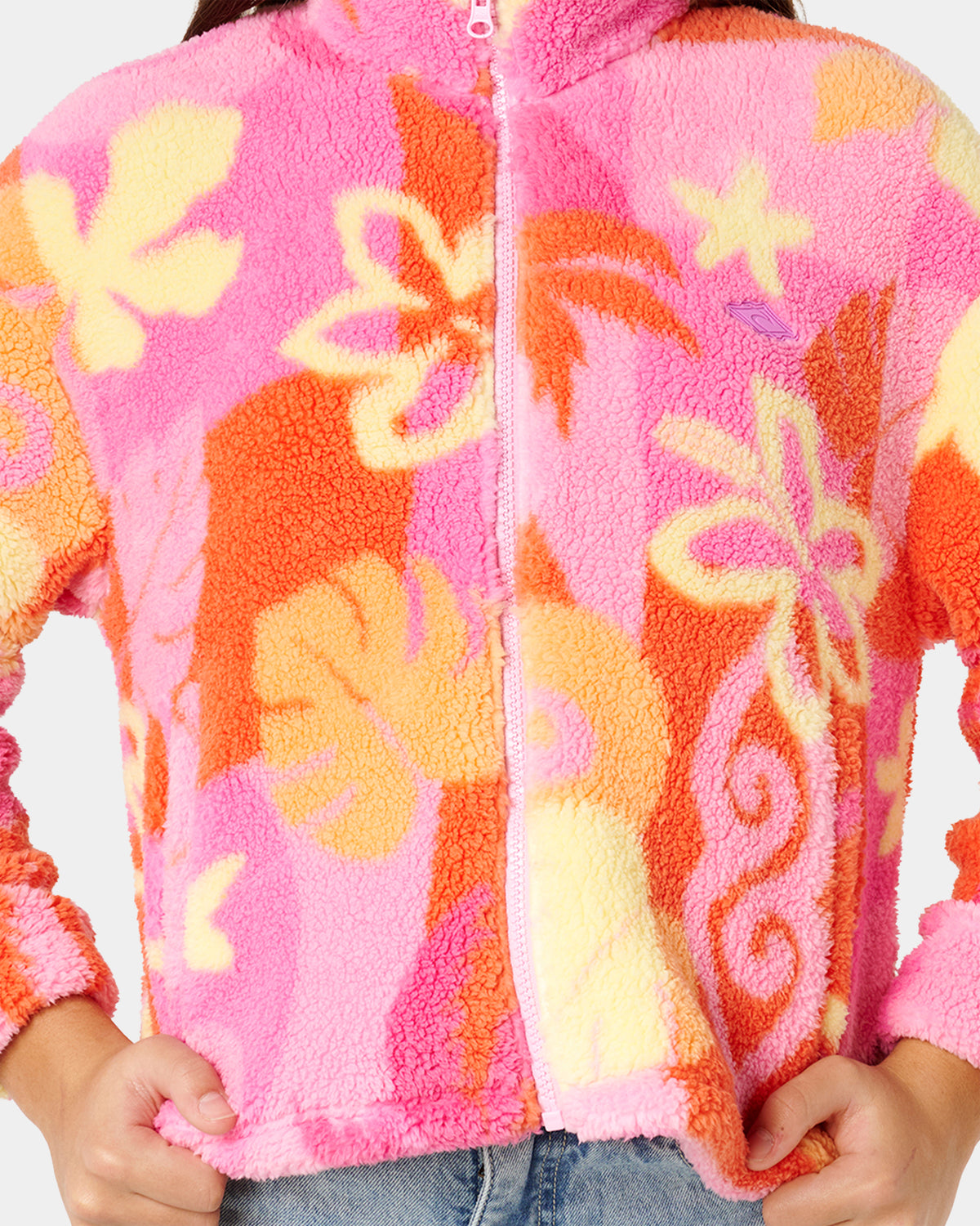 Girls 8-14 Tropical Polar Fleece Jacket