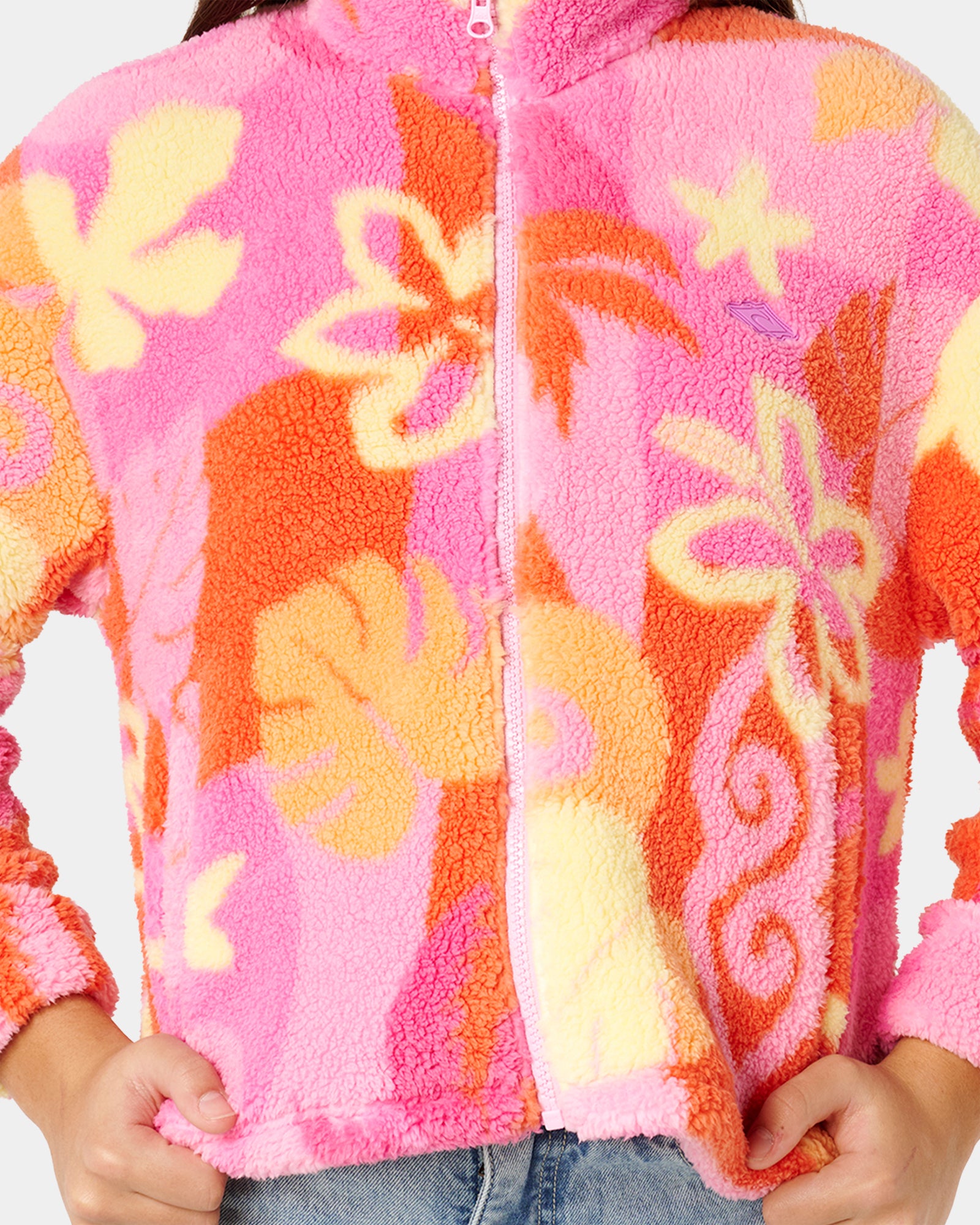 Girls 8-14 Tropical Polar Fleece Jacket