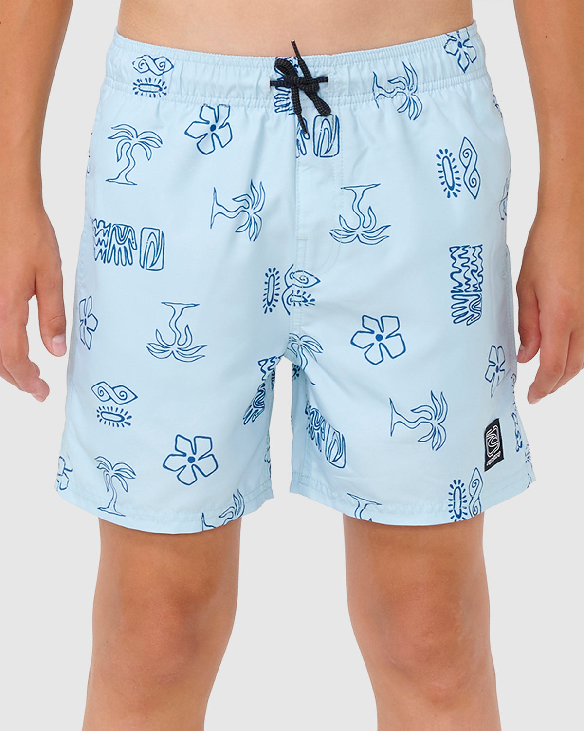 BOYS 8-16 EVOLUTION MOTIF VOLLEY BOARDSHORT
