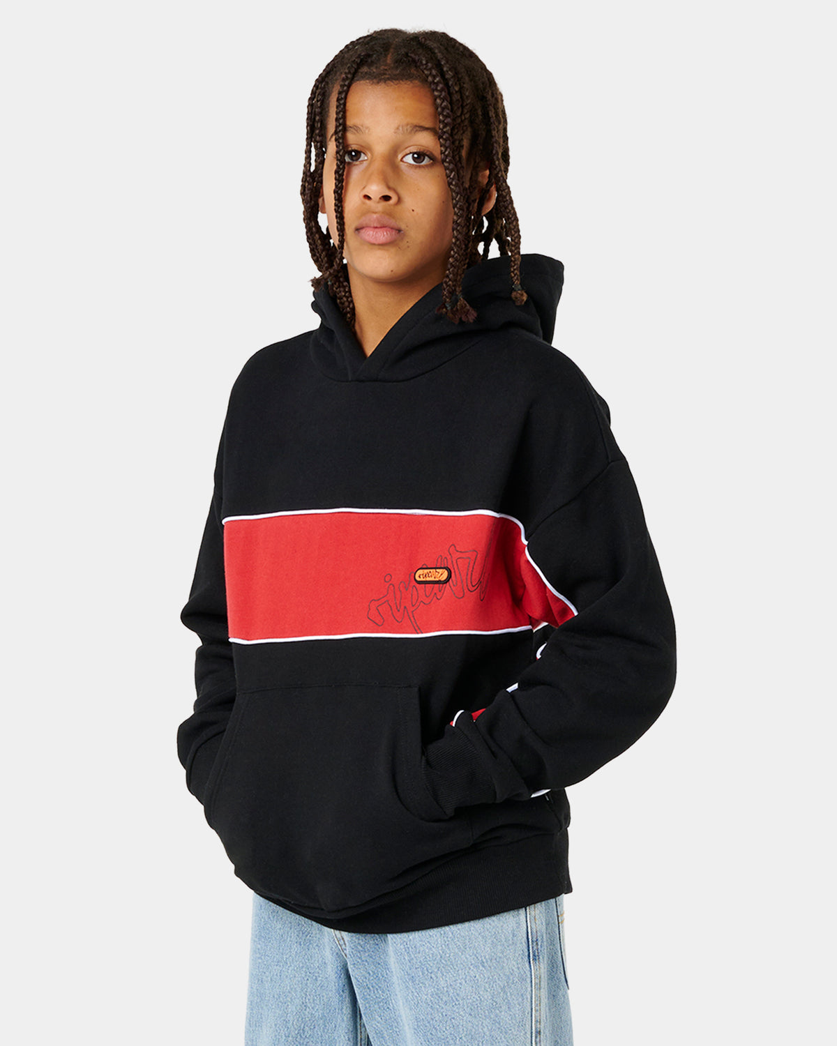 Boys 8-16 Panel Beater Fleece Pullover Hoodie