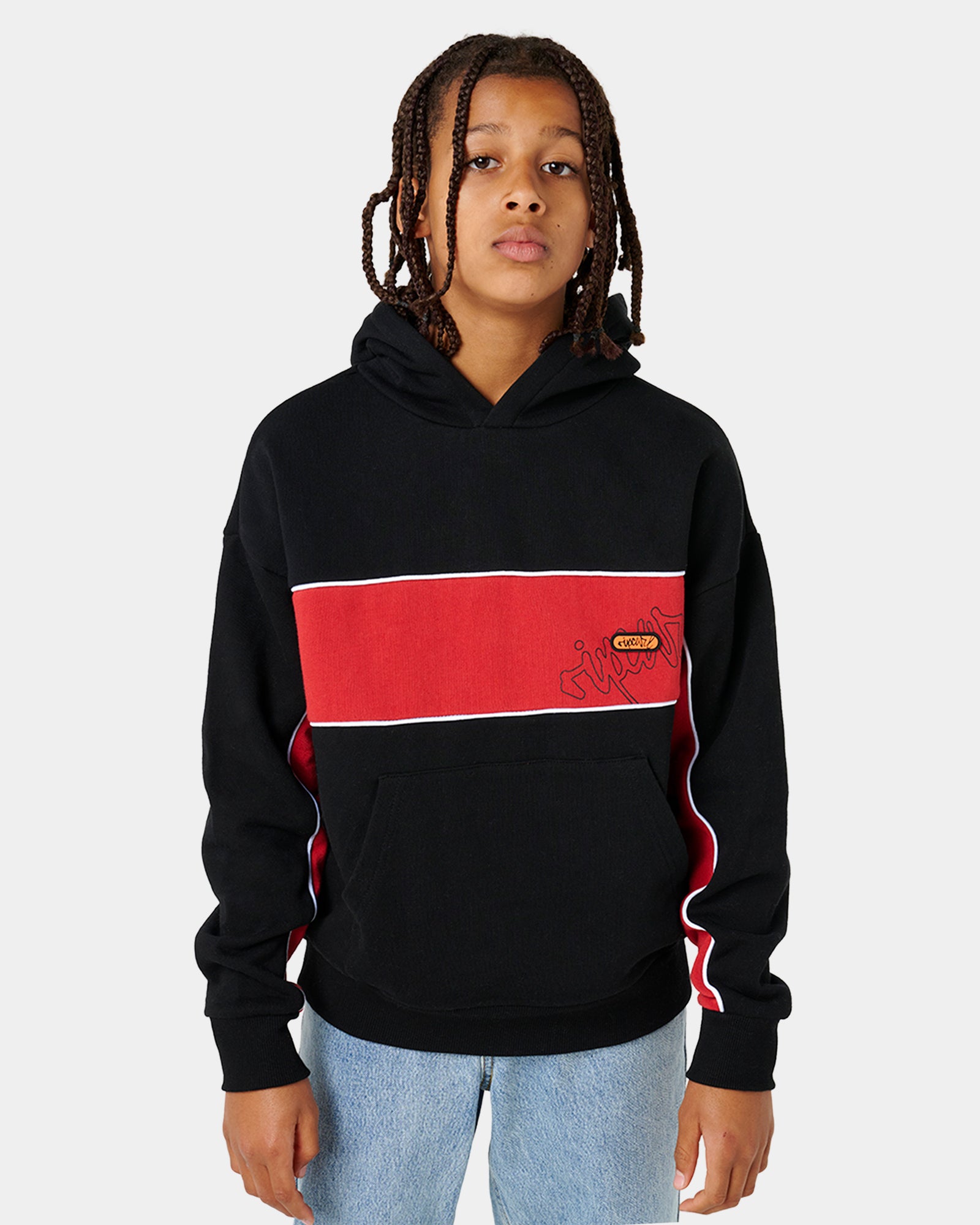 Boys 8-16 Panel Beater Fleece Pullover Hoodie