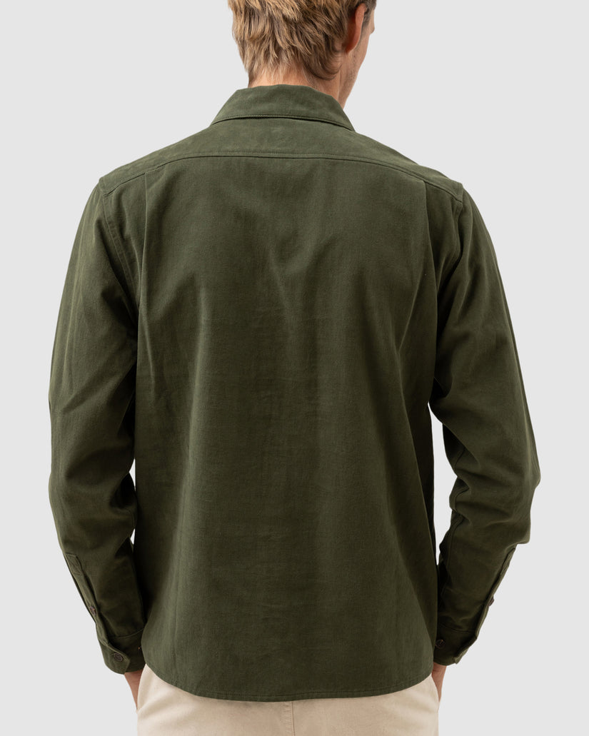 MENS BRUSHED TWILL LONG SLEEVE SHIRT