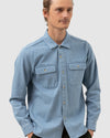 MENS DENIM LONG SLEEVE SHIRT