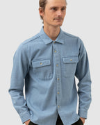 MENS DENIM LONG SLEEVE SHIRT
