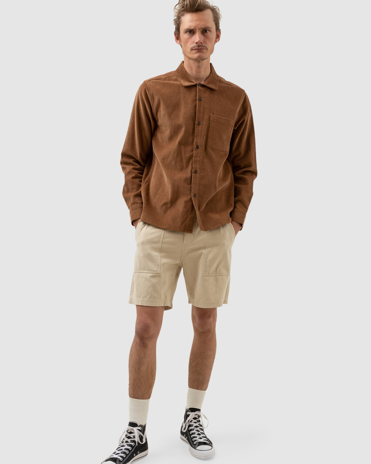 MENS CORDUROY LONG SLEEVE SHIRT