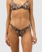 WOMENS CANTABRIA FLORAL CHEEKY BIKINI BOTTOMS