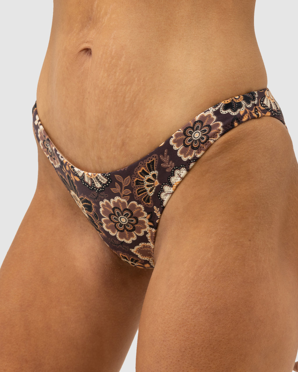 WOMENS CANTABRIA FLORAL CHEEKY BIKINI BOTTOMS