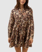 WOMENS CANTABRIA FLORAL TIERED MINI DRESS