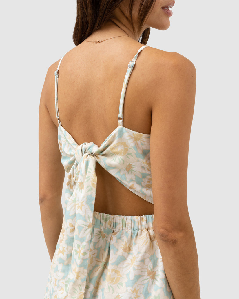 WOMENS PALOMA FLORAL SMOCKED MINI DRESS