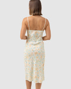 WOMENS PALOMA FLORAL SLIP MIDI DRESS