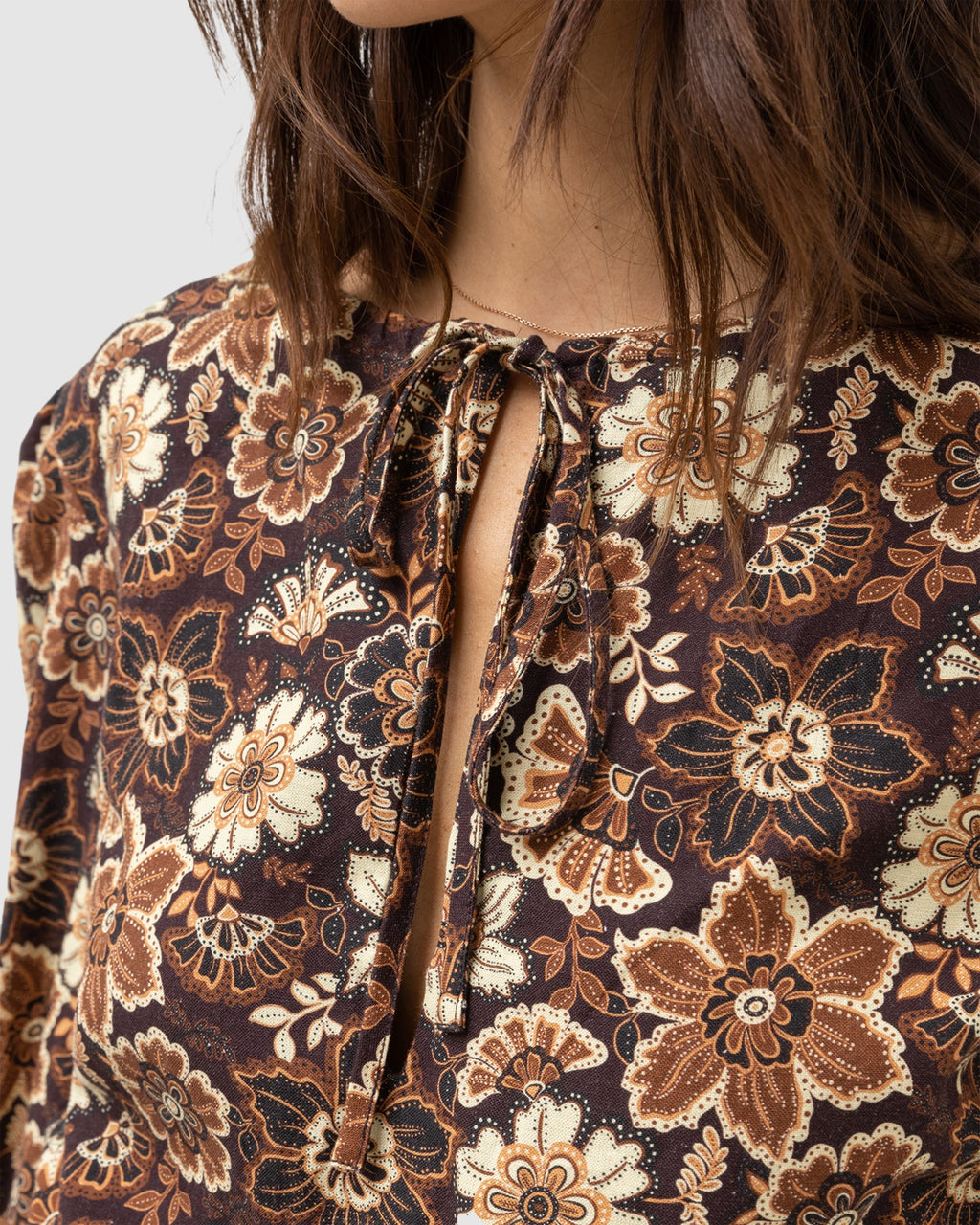 WOMENS CANTABRIA FLORAL LONG SLEEVE SHIRT