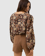 WOMENS CANTABRIA FLORAL LONG SLEEVE SHIRT