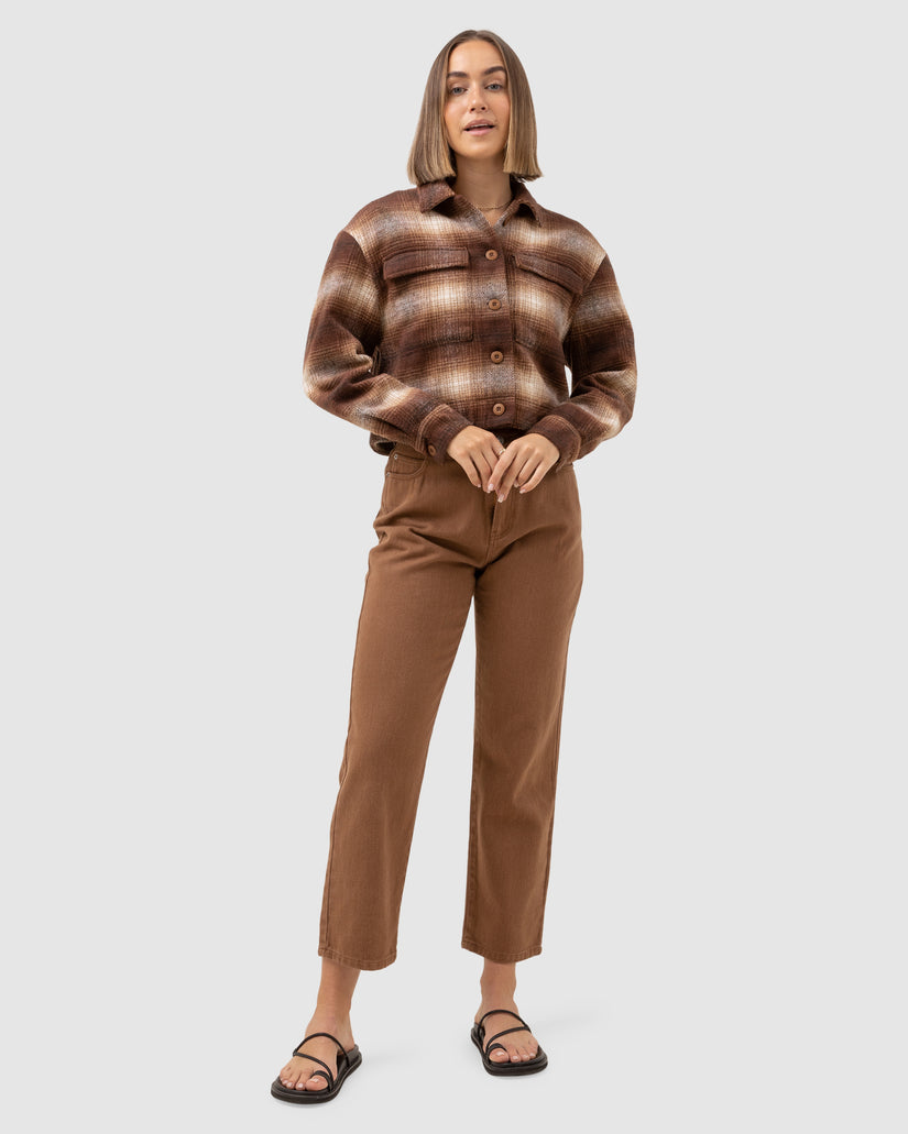 WOMENS DYLAN CROPPED SHACKET