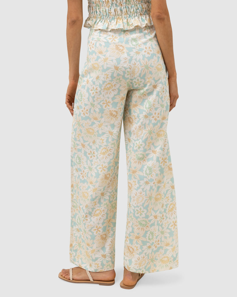 WOMENS PALOMA FLORAL WIDE LEG PANTS