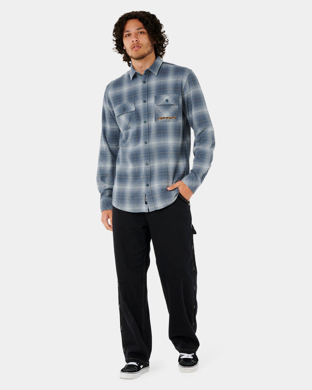 Mens Super Computer Long Sleeve Flannel Shirt