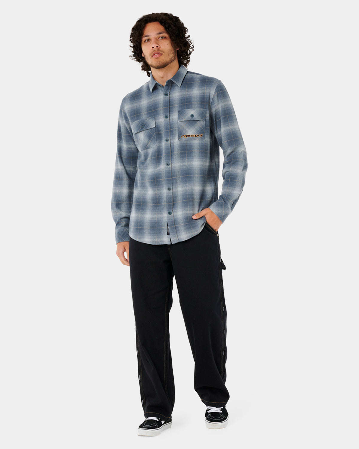 Mens Super Computer Long Sleeve Flannel Shirt