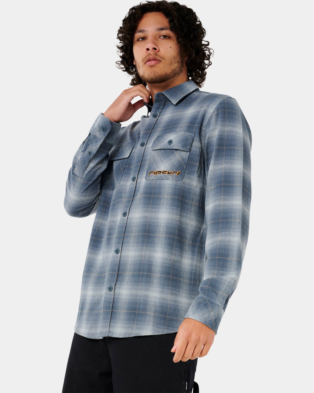 Mens Super Computer Long Sleeve Flannel Shirt