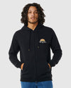 MENS TUBED AND HAZED ZIP THRU HOODIE