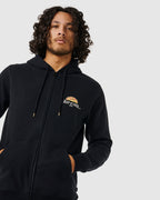 MENS TUBED AND HAZED ZIP THRU HOODIE