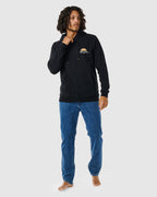 MENS TUBED AND HAZED ZIP THRU HOODIE