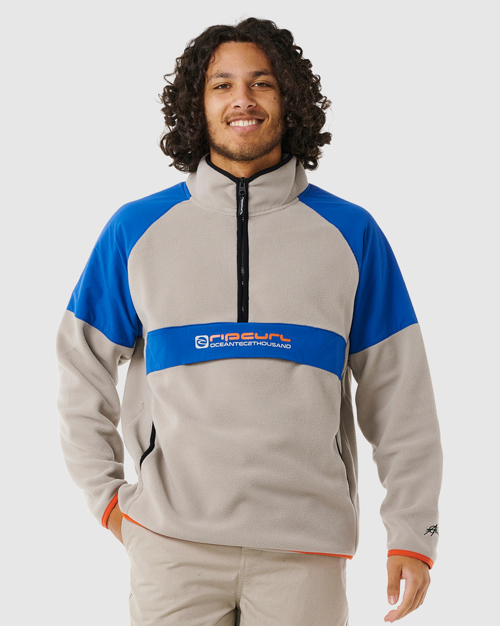 MENS ANTI SERIES ARCHIVE ZIP FLEECE JUMPER