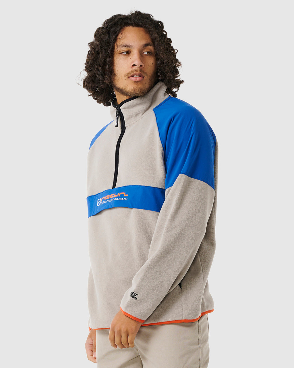 MENS ANTI SERIES ARCHIVE ZIP FLEECE JUMPER
