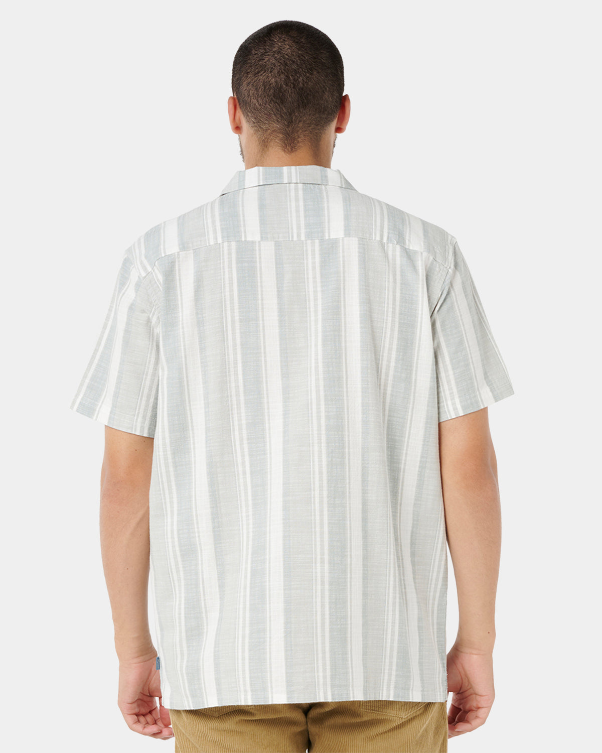 Mens Mod Cali Stripe Short Sleeve Shirt