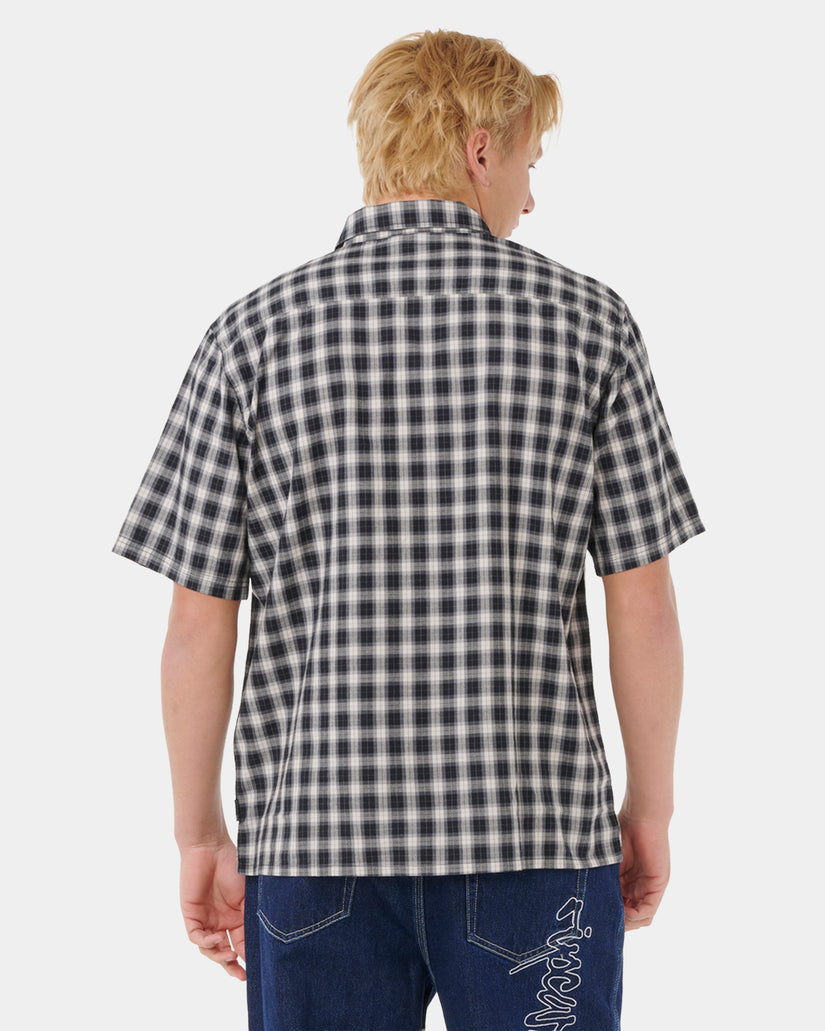 Mens Archive Script Plaid Short Sleeve Shirt
