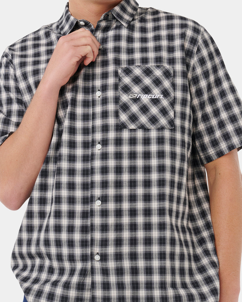 Mens Archive Script Plaid Short Sleeve Shirt