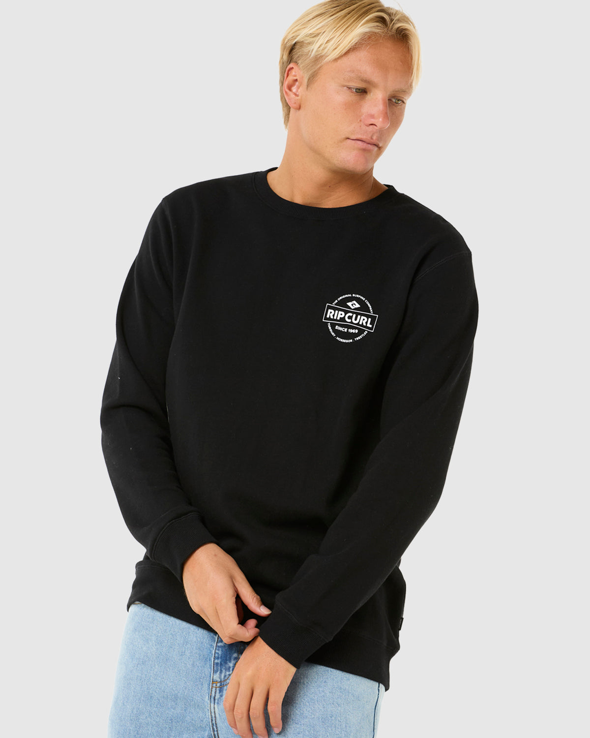 Mens Stapler Crew Neck