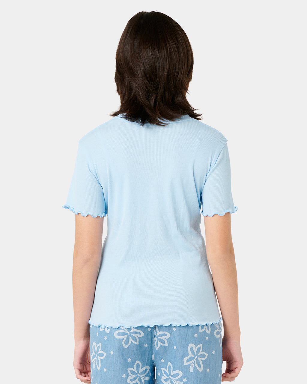 Girls 8-14 Tropical Dawn Rib T-Shirt