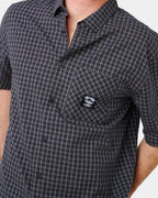 Mens Liquid Trips Check Short Sleeve Shirt
