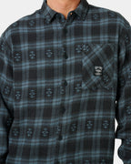 Mens Liquid Trips Flannel Long Sleeve Shirt