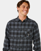 Mens Liquid Trips Flannel Long Sleeve Shirt