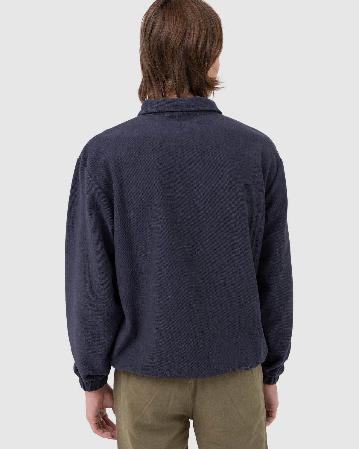 MENS REVERSE TERRY QUARTER ZIP