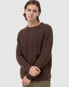 MENS MOHAIR FISHERMANS KNIT SWEATER