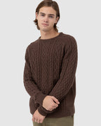 MENS MOHAIR FISHERMANS KNIT SWEATER