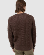 MENS MOHAIR FISHERMANS KNIT SWEATER