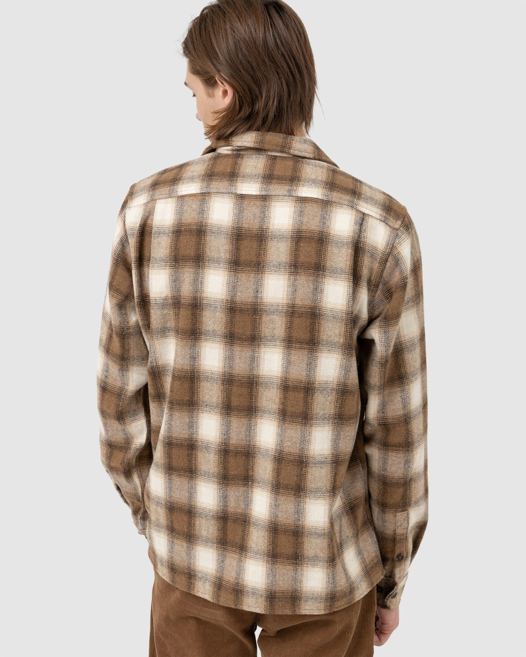 Mens Plaid Long Sleeve Shirt