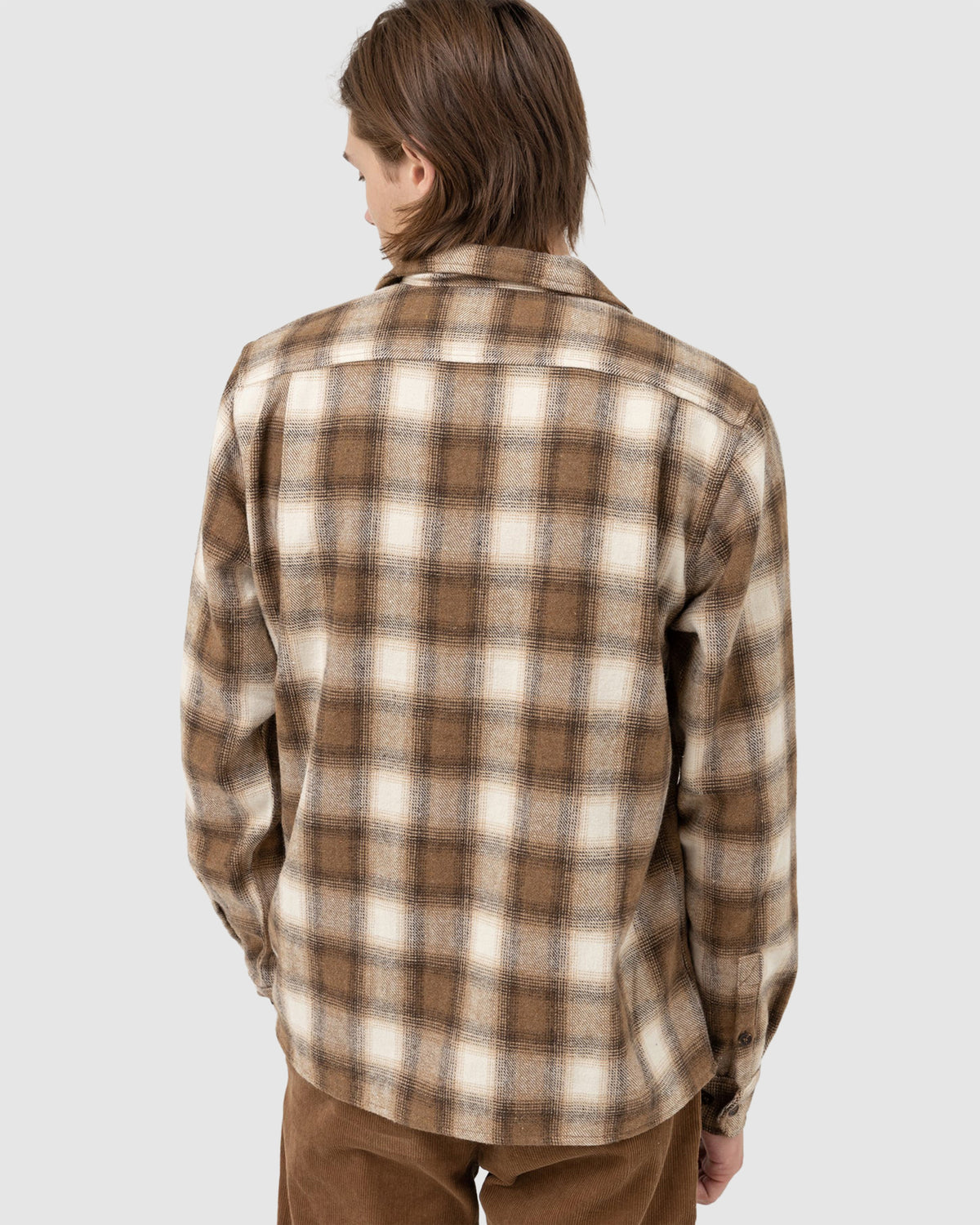 Mens Plaid Long Sleeve Shirt