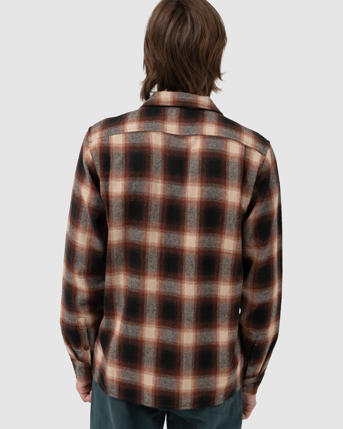 Mens Plaid Long Sleeve Shirt