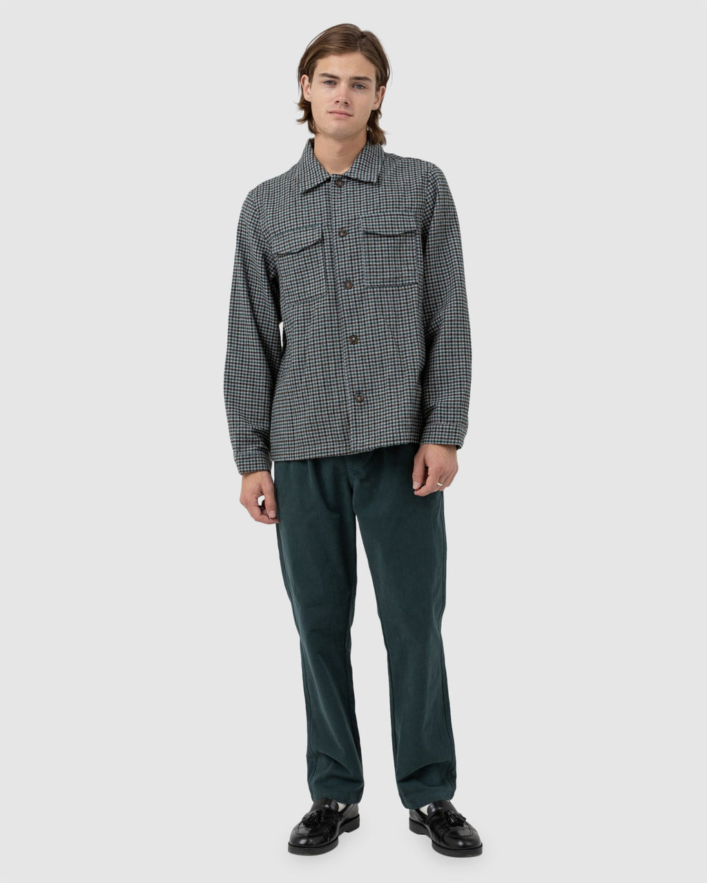 MENS CHECK LONG SLEEVE SHIRT