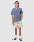MENS DOBBY SHORT SLEEVE SHIRT